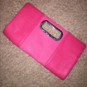 Express hot pink clutch
